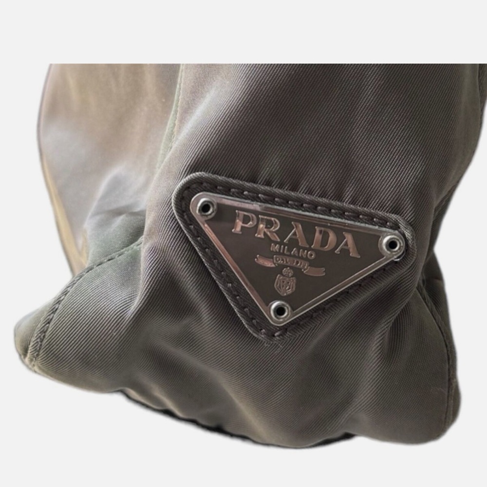 Prada Pressuto Nylon Tote, Gray - Picture 6 of 9